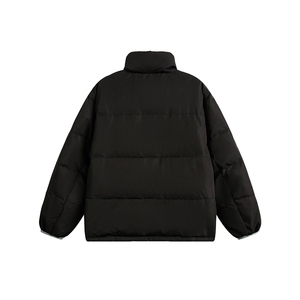 2025冬款立领拼摇粒绒字母绣花羽绒服-5638-358图片