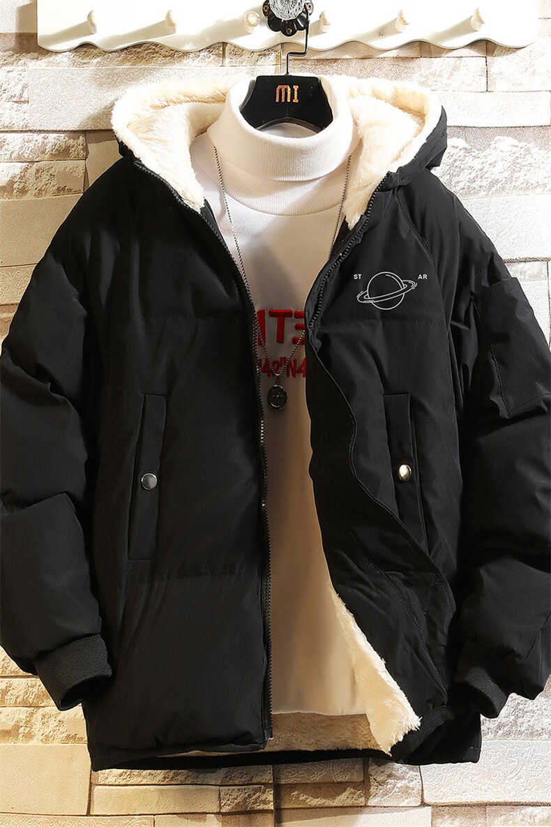MY16238-P100加厚加绒连帽衣男大码服男面包服男砖墙挂拍,男装棉衣,电商A040A
