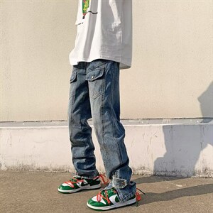牛仔裤男夏季潮大码休闲裤子WH22P55图片