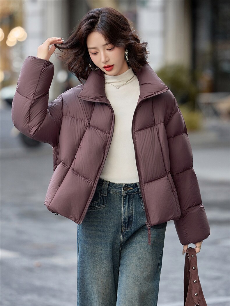 现货2025新款羽绒服短款泡芙时尚保暖外套,女装羽绒服,仟媚宠