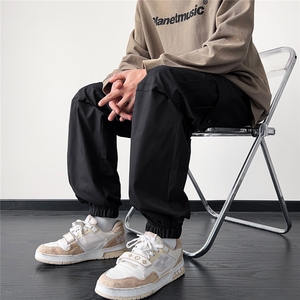 2025秋冬装装潮牌男冲锋裤织带扣宽松工装裤 K8799/特P38 黑色2图片