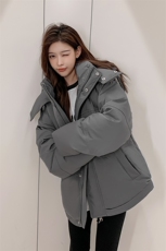 大货主推韩版羽绒服男士短款男女同款中青年创意加厚羽绒外套，男装羽绒服，钱塘723
