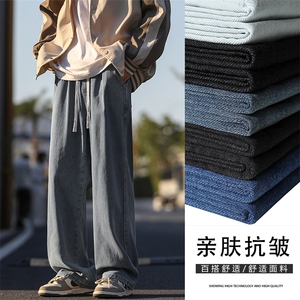 秋季百搭新款牛仔裤男士宽松直筒裤男生休闲长裤子K823-特批-35图片