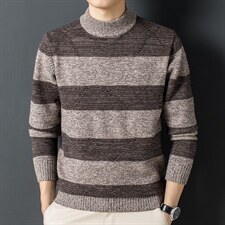 Z2623男士2023年秋冬新款长袖圆领针织衫休闲打底衫P90图片