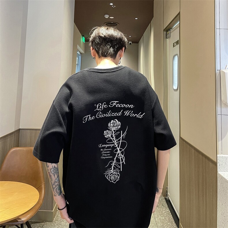 量大优供视频华夫格短袖T恤半袖男HDX468-特P18,男装T恤,电商B371