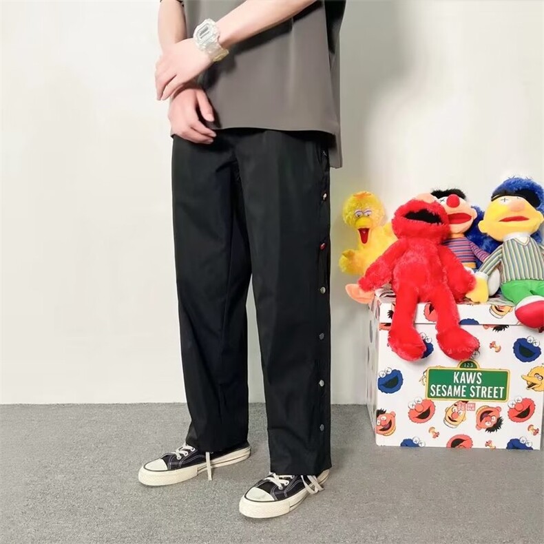 男秋季新款港风休闲裤排扣裤K2001P30,男装休闲裤,星座1116-2