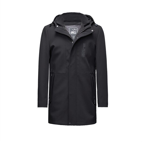 AL99022冬季男士派克服可脱卸兔毛内胆中长款风衣P560图片