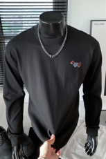 港风纯棉260克高街抖音直播得物品质长袖T恤打底衫T4515P30，男装T恤，电商C408-1(原B339-1)