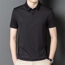 夏季新款男士翻领短袖t恤中年有领男装上衣服休闲POLO衫，男装T恤，电商B212（原钱塘6029）