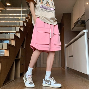 V169-P42 青少年休闲工装短裤夏季新款潮牌宽松美式五分裤潮流图片