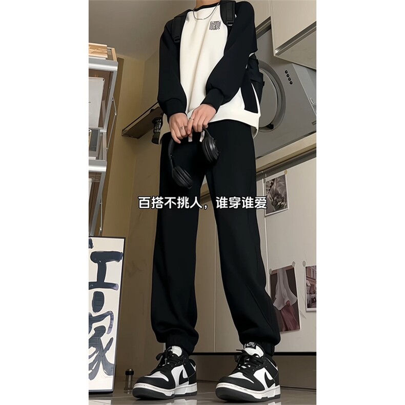 2026春款华棉运动裤束脚卫裤M-4XLK823-1特P43控68,男装休闲裤,电商A309