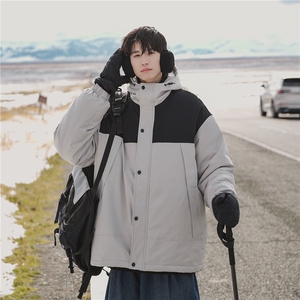 山系户外 拼色工装面包服时尚连帽保暖棉衣A247-MY560 特批85图片
