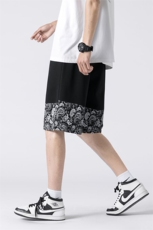 3夏季短裤男潮流五分裤时尚休闲腰果花短裤男A210-K8516-P25控39，男装牛仔裤，星座210-3