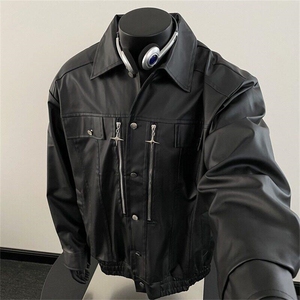【有货】JK921LL-特P78 cleanfit美式皮衣外套高级感机车服夹克图片