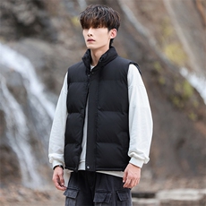 加厚立领冬季男士棉马甲潮流休闲纯色棉背心大码A266-MJ204-P30，男装背心/马甲，电商A266