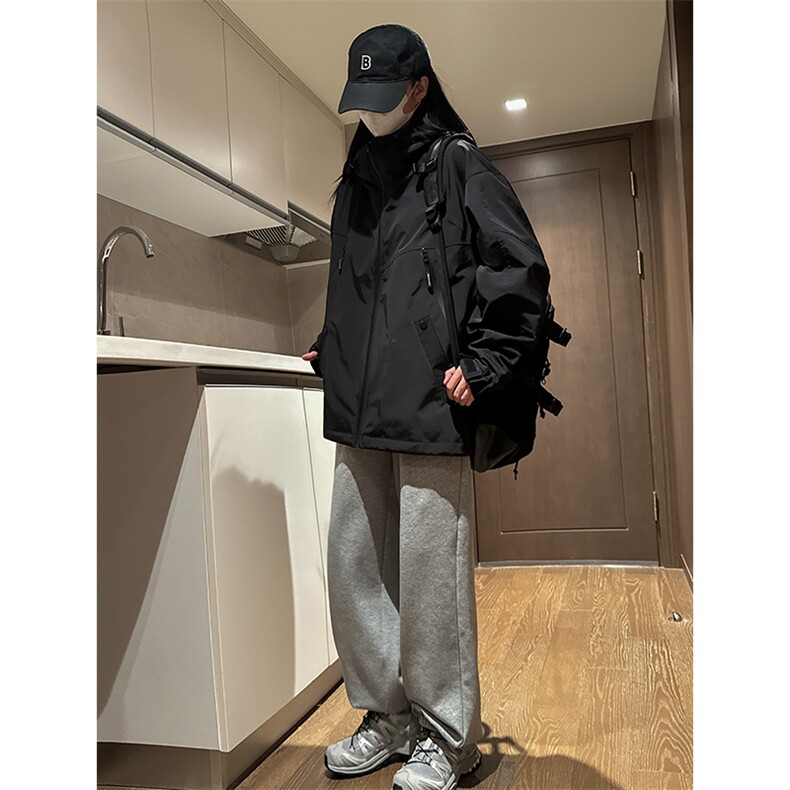 【直播】防水冲锋衣2024春季中性风外套夹克女C2334-TP85控价118,男装夹克,电商A102-1