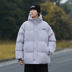 山系风连帽羽绒棉服冬季日系玉米格加厚棉袄外套A436-8879-P105，男装棉衣，电商A436