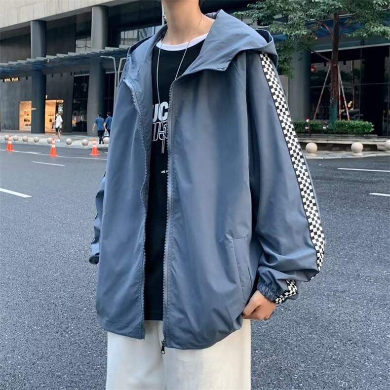 长袖潮流外穿男ins连帽简约青春流行慵懒潮夹克GW15P38,男装夹克,星座1116-2