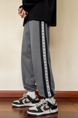 XZ214-8KP130P40秋季港风休闲裤男包边包条宽松大码束脚卫裤，男装休闲裤，星座1204-3