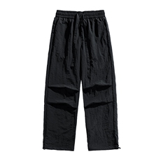 美式潮流休闲裤男港风宽松直筒拖地裤束脚裤卫裤KP811P45，男装休闲裤，星座1204-3