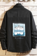 CS15148-P38加绒款-P48长袖衬衫男士大码宽松衬衣男寸衫砖墙，男装衬衫，电商A040A