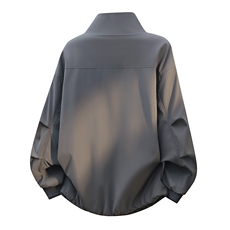 美式高街复古老钱风夹克翻领飞行外套男女纯色休闲宽松工装冲锋衣，男装夹克，电商A486