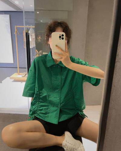 6977抽绳衬衣，女装，续加 XJ