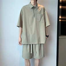 酒店青少年舒适超薄运动速干冰丝套装TZ20-特批65，男装休闲套装，星座718