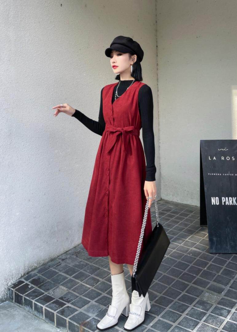 二件套连衣裙，女装连衣裙，秋莎明月