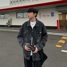 2025春款港风男士复古水洗宽松休闲牛仔夹克外套JK03-P78-控108，男装夹克，星座1004-3