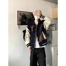 【有货】DJK639-批75原版刺绣高质量涂鸦滑板新款潮流潮夹克，男装夹克，星座603-2