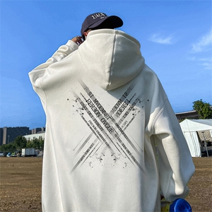抖音得物供货 可提供视频 春装重磅美式宽松连帽卫衣DL2410图片