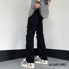 2026夏季美式高街破洞小众牛仔裤货号K725P55，男装牛仔裤，电商A063