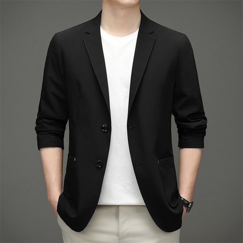 BF22609钱塘2020-2中年男士春秋薄款时尚休闲简约西服外套P117,男装西服,钱塘207-2