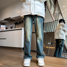 复古蓝牛仔裤B342-K9009-P50，男装牛仔裤，电商B342
