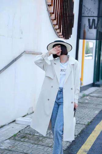 秋装西服风衣连衣裙新款，女装风衣，芭丽名媛