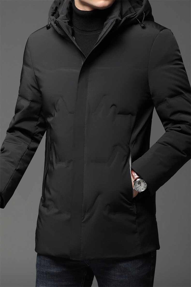 秋冬季中年羽绒服男可脱帽商务休闲中老年爸爸外套HPN68805-P300,男装羽绒服,电商B212（原钱塘6029）