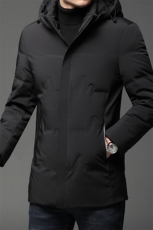 秋冬季中年羽绒服男可脱帽商务休闲中老年爸爸外套HPN68805-P300，男装羽绒服，电商B212（原钱塘6029）