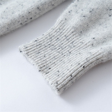 2025年秋季新款七针双股加厚点子纱针织圆领羊绒上衣时尚休闲通勤，男装羊绒套衫，星纬羊绒