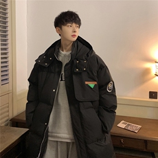 冬季新品中长款连帽棉衣男韩版潮流学生棉服棉袄812-MY668-P148，男装棉衣，星座812
