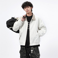 得物二开美式高街潮牌方格设计感夹克外套男2025秋季JK1244-P85，男装夹克，星座1103-3