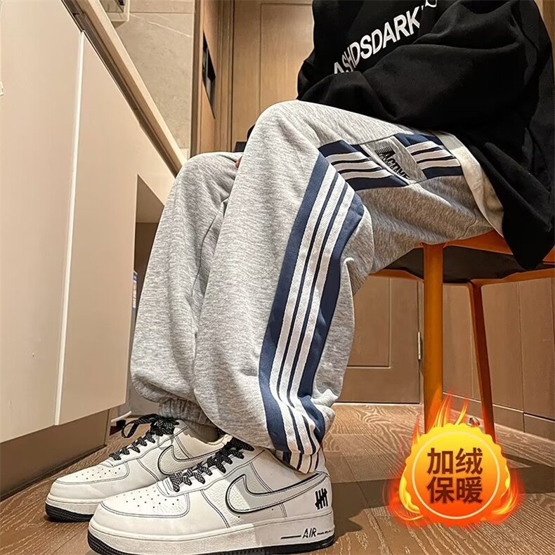 男新款青少年时尚休闲裤 加绒  HK48 P32图片