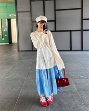 2025简约麻感棉慵懒防晒衫，女装衬衫，湘姗