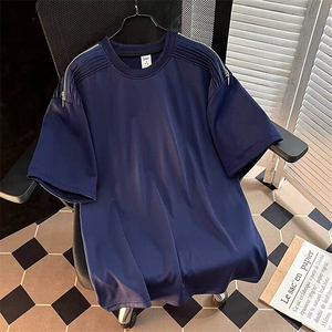 T恤男女短袖韩版潮流肩膀拉链帅气2025夏季ins宽松体恤ST545-P35图片