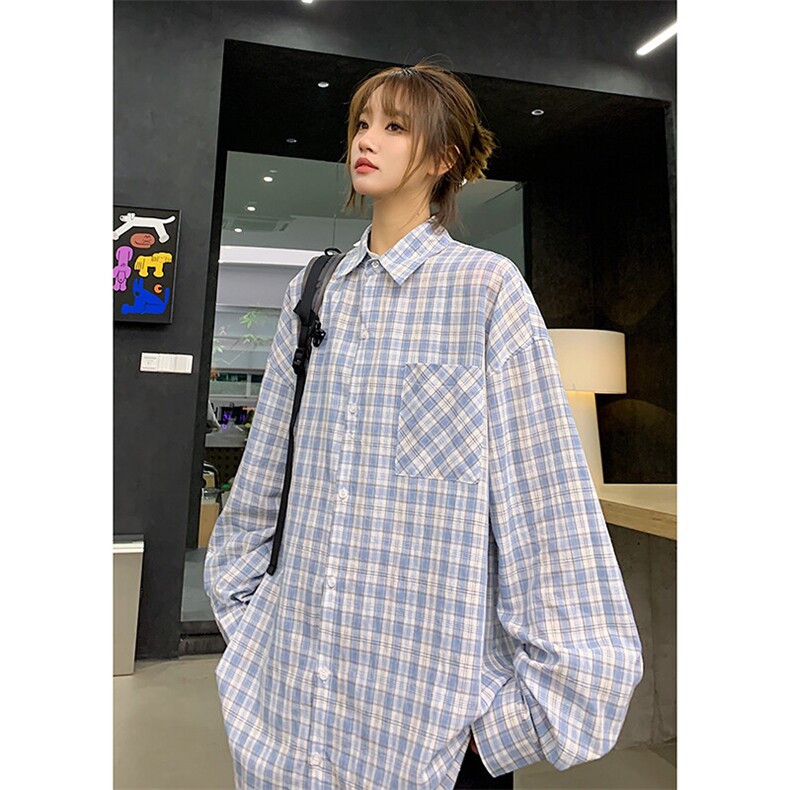 春季新款休闲长袖衬衫少年感简约日系学院上衣外套特P45控69，女装衬衫，星座710