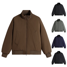 冬季美式高街立领棒球棉服飞行夹克棉衣短款外套男MY1030-P65，男装棉衣，星座1402-1