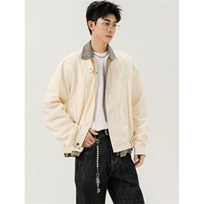 复古户外冲锋衣夹克男女款纯色秋季宽松运动搭棒球服外套JDX220，男装夹克，星座1116A（原606A-3）