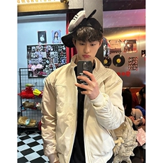 26春装新款美拉德立领飞行夹克boxy廓形休闲百搭外套上衣JK6500，男装夹克，电商A486
