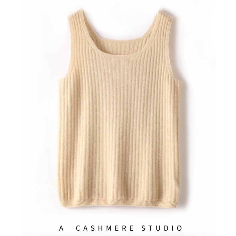 2025年秋季单件套头一线吊带时尚百搭简约大方，女装背心吊带，贵皇羊绒四店