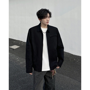 8XL-M春季水洗帆布短款夹克男生vintage美式复古工装外套JK003P98